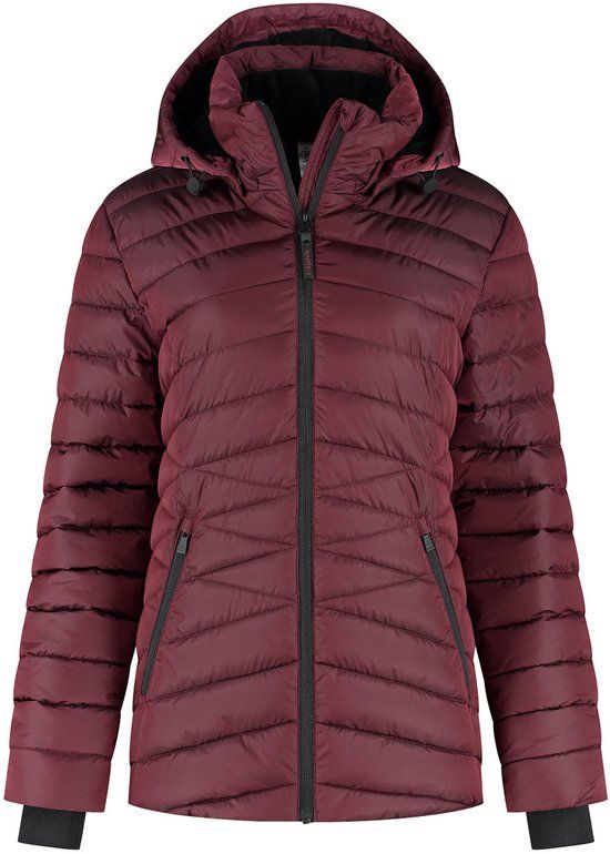 Kjelvik Yvon Dames Outdoorjas - Burgundy - Maat 44 - Bordeauxrood - Herfst/Winter 2025