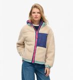Superdry Damesfleece met sherpa capuchon vintage