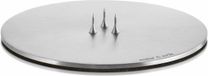 Ester & Erik Assiette à bougie Petite - Argent Mat - 9 cm diamètre