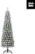 Black Box Edelman B.V. Charlton Pilar x-mas tree green frosted TIPS 362 - h215xd56cm