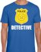 Bellatio Decorations Shoppartners Bv Detective Police Embleem T-shirt Blauw Heren XXL