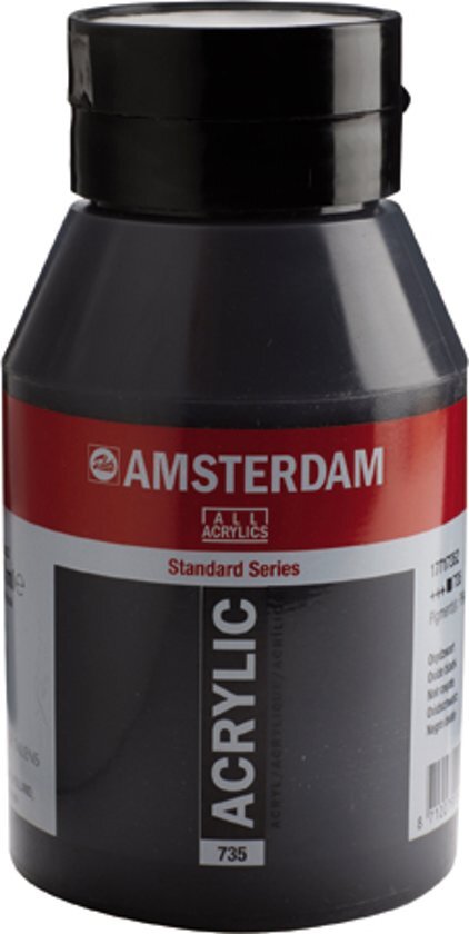 Amsterdam Acrylverf 735 Oxydzwart 1L