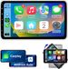 Junsun Autoradio met Carlay/Android Auto - 2+64GB - GPS-navigatiesysteem - WiFi - Bluetooth - 360° draaibaar scherm - Stuurwielbediening - RDS -USB