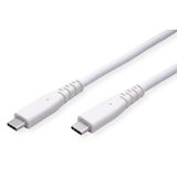 VALUE USB-C naar USB-C kabel, 5m, Wit