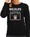 Bellatio Decorations Shoppartners Bv Dieren foto sweater Aap - zwart - dames - S