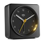 Braun BC03 - Analoge Wekker - Zwart - Vierkant
