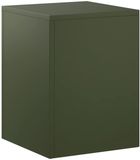 vidaXL Plantenstandaard Olijfgroen 30 x 30 x 40 cm Weervast Staal
