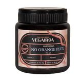 VEGAIROA No Orange Plex masker - masker dat oranje tinten neutraliseert - diep vochtinbrengend - voor donkerblond of kastanjebruin haar - veganistische professionele haarbehandeling - 300 g