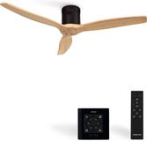 Create - Plafondventilator WIND CALM 40W, Ø132 cm, Zwart Naturel Hout