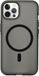 Coverzs smooth siliconen MagSafe case geschikt voor iPhone 12 Pro Max (zwart)