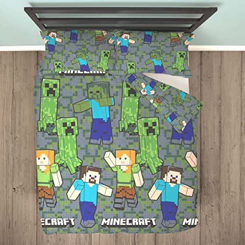 Minecraft Officiële Double Dekbedovertrek Set Gamer Design