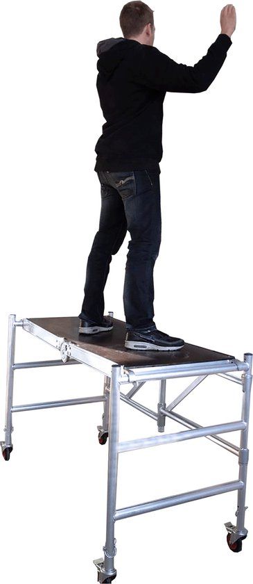 Alumexx Quicky Kamersteiger 150 kg Aluminium Grijs