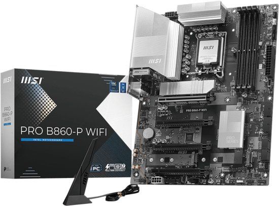 MSI PRO B860-P WIFI Moederbord - Socket LGA 1851 - ATX - Intel B860 - DDR5 - WiFi 7