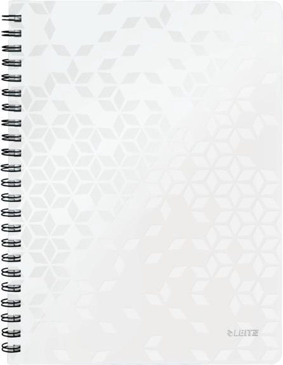 Leitz WOW schrift ft A4, gelijnd, wit