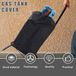 Allecto Housse de protection de haute qualité pour bouteille de gaz en tissu Oxford, protection UV, ignifuge - Noir