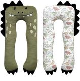 SNUZZY® Oreiller Câlin Dino 120x60 cm Vert
