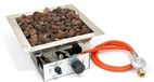 Happy Cocooning Inbouwbrander Vierkant RVS Gas 8500W Zilver