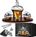 MikaMax Diamant Carafe à whisky - Édition de luxe - 850 ml - Verres inclus