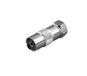 Vivanco F-Kurzadapter 1x F, 1x Koax Chrom