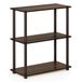Furinno Turn-N-Tube 3-laags compact multifunctioneel rek voor planken, staande plank, walnoot/bruin
