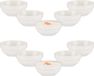 Vessia Amuse Kommetjes/Serveer Schaaltjes - Set van 12 - Wit - Keramiek - 9x9x4 cm
