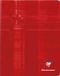 Clairefontaine schrift Metric, ft 16,5 x 21 cm, geruit 5x5 mm, rood 10 stuks