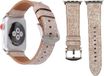 By Qubix Qubix Apple Watch Band - Denim Pattern - Light Brown - 38/40/41mm