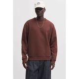 JACK & JONES ESSENTIALS relaxed fit sweater - roodbruin