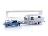 NOREV - 1968 Ford Mustang with Airstream Trailer 1/43 Scale