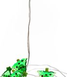 Lindby LED kerstverlichting - 30 lichts - Groen - 320 cm - Batterie