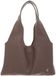 COCCINELLE Leren schoudertas Nell Handbag Grained Leather Warm Taupe