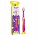 BIOGO Brosse à dents enfant Dino Super doux Rose-Jaune (2+ ans)