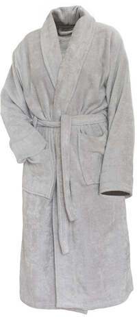 LINNICK Pure Badjas Velours - light grey - L