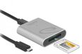 DeLOCK 91751 CFexpress Geheugenkaartlezer USB 3.2 Gen 1 Type-C Zilver