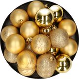 Inge's Christmas Decor Gmbh Boules de Noël - 20x pièces - or - plastique - 6 cm