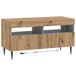 vidaXL LED tv-meubel HAARLEM 81 x 35 x 43 cm Artisanaal eiken