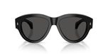 Moncler Chicane ME6016U Lunettes de Soleil Unisexe Noir Ovales Gris 55mm