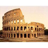 Wee Blue Coo Vintage Exterior Coliseum Rome Italy Landmark Travel Art Print Poster Wall Decor 12X16 Inch