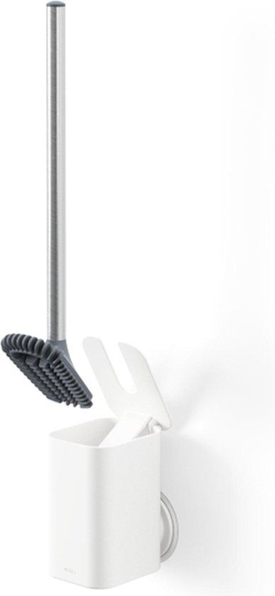 Umbra Flex Toiletborstelset - Wit - Wandmontage - ABS - 43x8x11cm