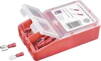 TRU COMPONENTS Assortiment kabelschoenen 0.50 mm² - 1.50 mm² Rood 140 stuk(s)