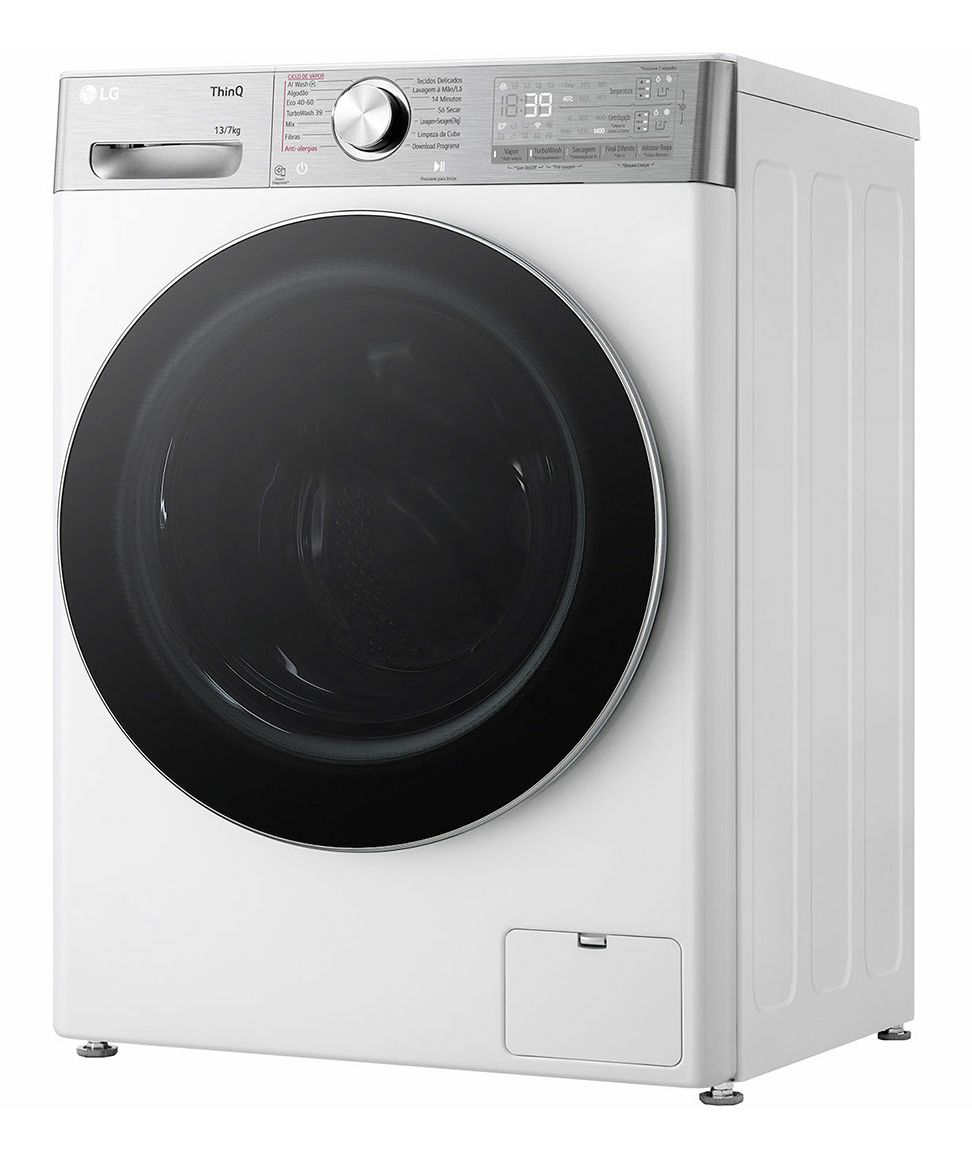 LG F4DR9537S2W Was-droogcombinatie - 13 kg - TurboWash™ 39 - AI DD™ - EzDispense™ - ThinQ™