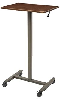 Seville Classics Seville Classics Airlift XL Mobiele tafel, pneumatisch, in hoogte verstelbaar van 68,8 tot 106,4 cm, van aluminium, 71 x 50 cm