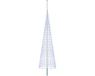 vidaXL Guirlande lumineuse pour sapin de Noël avec piquet et mât de drapeau 500 cm