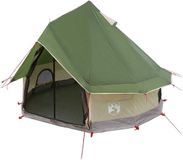vidaXL Tipi Tent 4-persoons Groen Polyester Staal