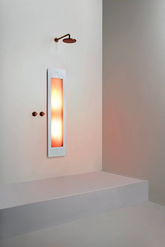 Sunshower One M - Inbouw met Infrarood-licht - White