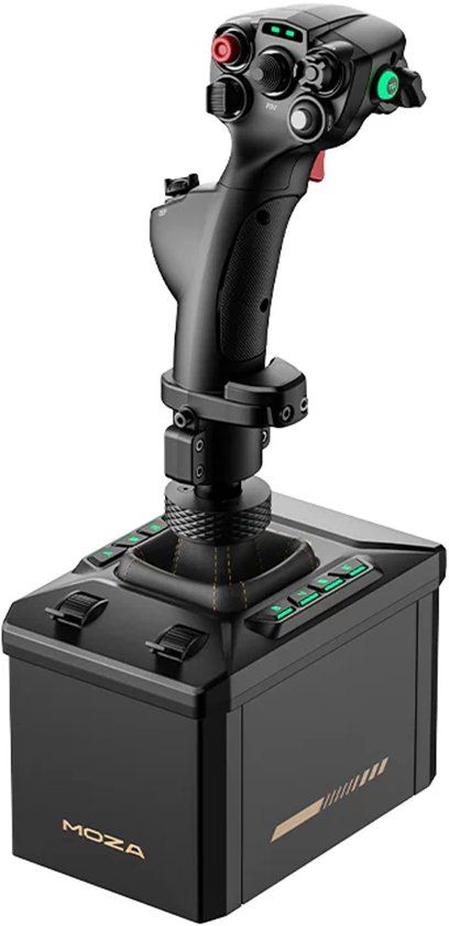 MOZA AB6 Flight Simulator Bundle – Force Feedback Joystick 6Nm – MHG Flightstick – PC