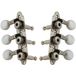 Grover 608N Sta-Tite Mini 3-On-A-Plate - Têtes de mécanique de guitare, 3 + 3 - Nickel