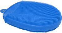 Nerthus FIH 344 siliconen schrobber, 17 x 2,5 x 10 cm, rood/groen/blauw