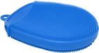 Nerthus FIH 344 siliconen schrobber, 17 x 2,5 x 10 cm, rood/groen/blauw