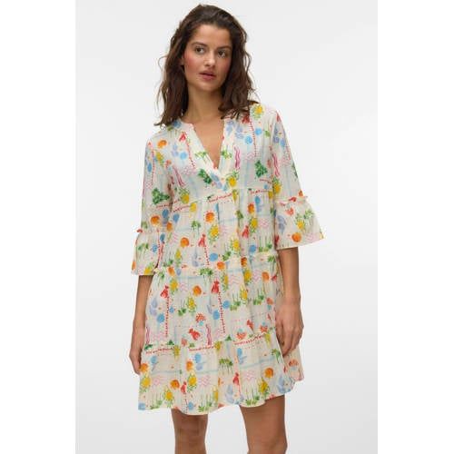 VERO MODA mini jurk ecru